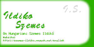 ildiko szemes business card